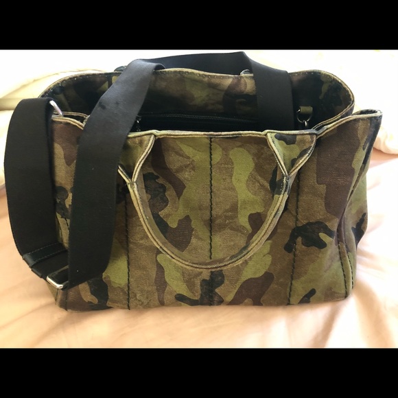 PRADA CAMO PRINT CANVAS BAG. - Picture 7 of 8